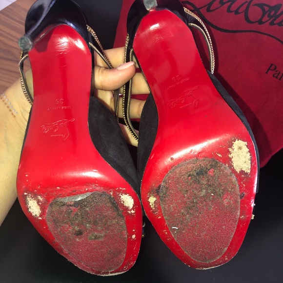 Special edition suede and gold chain - Picture 3 of 4